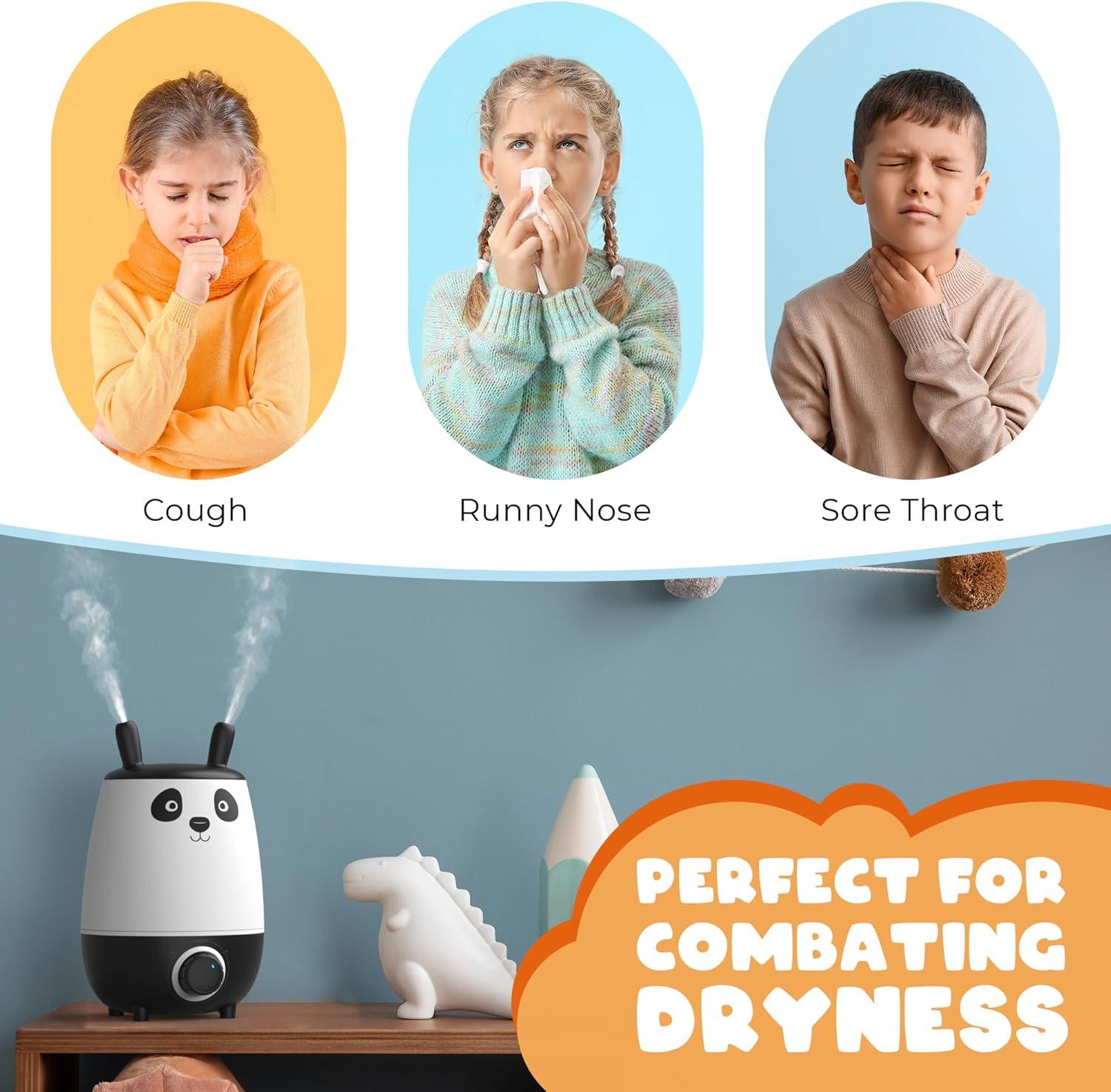 imageEverlasting Comfort Cool Mist Humidifiers for Bedroom 6L  Humidifier Large Room NoFilter Quiet Air Humidifier for Plants Allergies Dry Skin Congestion 50 Hr Run TimeWhite