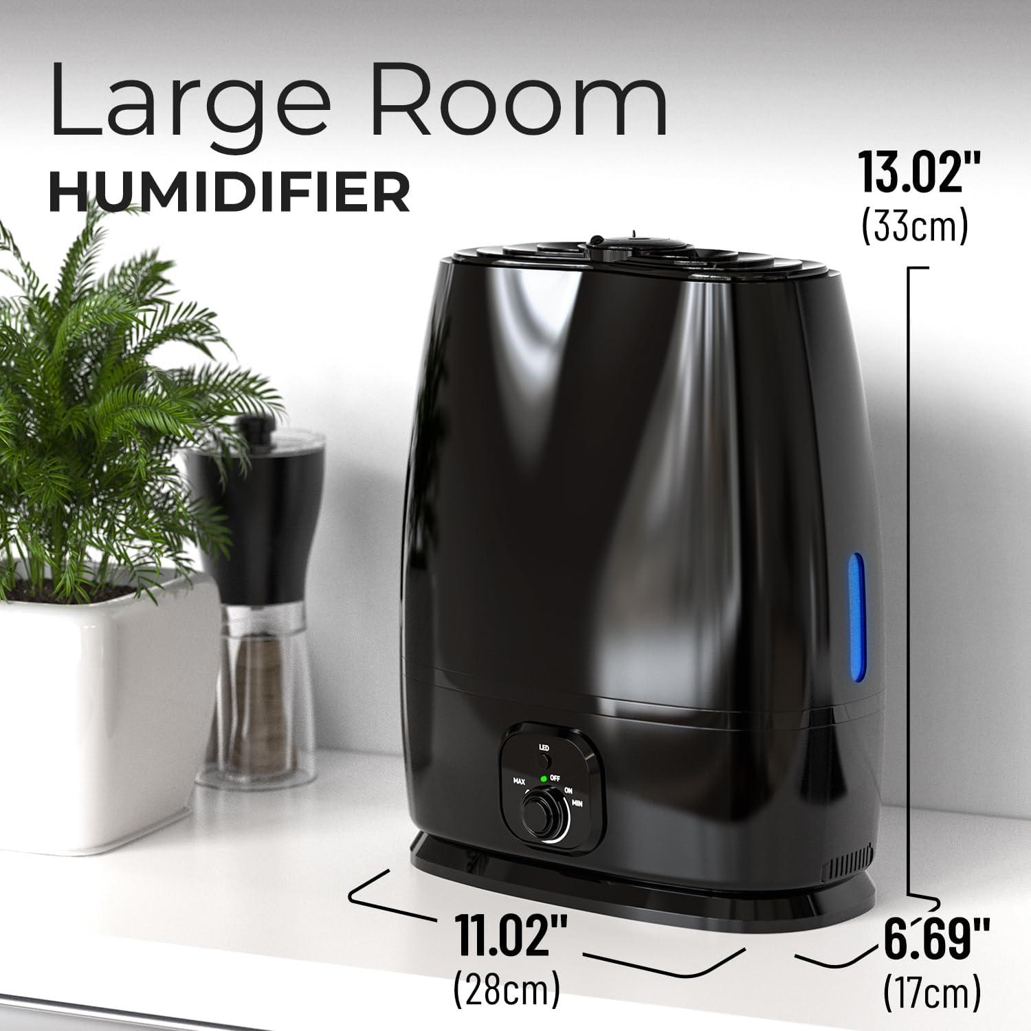 imageEverlasting Comfort Cool Mist Humidifiers for Bedroom 6L  Humidifier Large Room NoFilter Quiet Air Humidifier for Plants Allergies Dry Skin Congestion 50 Hr Run Time