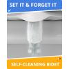 imageCLEAR REAR Bidet Attachment for Toilet  NonElectric SelfCleaning  Adjustable Water Pressure Nozzle  Bidet Attachment for Toilet Seat with Front ampamp Rear Wash Hygienic Bathroom Upgrade 2 PackButtler Bidet Black
