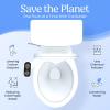 imageCLEAR REAR Bidet Attachment for Toilet  NonElectric SelfCleaning  Adjustable Water Pressure Nozzle  Bidet Attachment for Toilet Seat with Front ampamp Rear Wash Hygienic Bathroom Upgrade 2 PackButtler Bidet Black 2pack