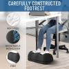 imageEverlasting Comfort Adjustable Cloud Foot Rest for Under Desk at Work with Pressure Point Nodes  Ergonomic Memory Foam Office Foot Stool ampamp Desk Footrest for Gaming ampamp Home OfficeBlack Foot Cloud