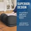 imageEverlasting Comfort Adjustable Cloud Foot Rest for Under Desk at Work with Pressure Point Nodes  Ergonomic Memory Foam Office Foot Stool ampamp Desk Footrest for Gaming ampamp Home OfficeBlack Foot Cloud