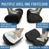 imageEverlasting Comfort Adjustable Cloud Foot Rest for Under Desk at Work with Pressure Point Nodes  Ergonomic Memory Foam Office Foot Stool ampamp Desk Footrest for Gaming ampamp Home OfficeBlack Foot Cloud