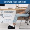 imageEverlasting Comfort Adjustable Cloud Foot Rest for Under Desk at Work with Pressure Point Nodes  Ergonomic Memory Foam Office Foot Stool ampamp Desk Footrest for Gaming ampamp Home OfficeBlack