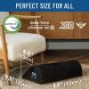 imageEverlasting Comfort Adjustable Cloud Foot Rest for Under Desk at Work with Pressure Point Nodes  Ergonomic Memory Foam Office Foot Stool ampamp Desk Footrest for Gaming ampamp Home OfficeBlack