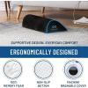 imageEverlasting Comfort Adjustable Cloud Foot Rest for Under Desk at Work with Pressure Point Nodes  Ergonomic Memory Foam Office Foot Stool ampamp Desk Footrest for Gaming ampamp Home OfficeBlack