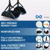 imageEverlasting Comfort Airplane Foot Hammock  Memory Foam Foot Rest for Plane Travel  Portable Foot Rest for Air Travel Desk ampamp Car  Airplane Essentials Foot Hammock for Plane TravelBlack