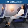 imageEverlasting Comfort Airplane Foot Hammock  Memory Foam Foot Rest for Plane Travel  Portable Foot Rest for Air Travel Desk ampamp Car  Airplane Essentials Foot Hammock for Plane TravelBlack