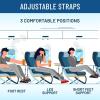 imageEverlasting Comfort Airplane Foot Hammock  Memory Foam Foot Rest for Plane Travel  Portable Foot Rest for Air Travel Desk ampamp Car  Airplane Essentials Foot Hammock for Plane TravelBlack