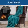 imageEverlasting Comfort Arctic Blue Faux Fur Throw Blanket for Couch  50x65 inches  Minky Fuzzy Furry Fluffy Blankets and Throws for Couch Bed ampamp SofaTeal
