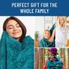 imageEverlasting Comfort Arctic Blue Faux Fur Throw Blanket for Couch  50x65 inches  Minky Fuzzy Furry Fluffy Blankets and Throws for Couch Bed ampamp SofaTeal