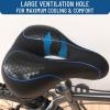 imageEverlasting Comfort Bike Seat Cushion 10quotx8quot  Universal Fit for Mountain Stationary Cruiser Bikes  Easy Assembly  Comfortable Memory Foam Bike Saddle  Bike Seats for Men  Bike Seats for Women