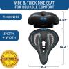 imageEverlasting Comfort Bike Seat Cushion 10quotx8quot  Universal Fit for Mountain Stationary Cruiser Bikes  Easy Assembly  Comfortable Memory Foam Bike Saddle  Bike Seats for Men  Bike Seats for Women