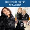 imageEverlasting Comfort Black Faux Fur Throw Blanket for Couch  50x65 inches  Minky Fuzzy Furry Fluffy Blankets and Throws for Couch Bed ampamp SofaBlack