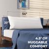 imageEverlasting Comfort Body Pillow  Full Long Pillow with Cooling Pillowcase 20quotx54quot  Adjustable Firm Cuddle Pillow for Side Back and Stomach Sleepers  Memory Foam for Adults
