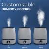 imageEverlasting Comfort Cool Mist Humidifiers for Bedroom 6L  Humidifier Large Room NoFilter Quiet Air Humidifier for Plants Allergies Dry Skin Congestion 50 Hr Run TimeWhite