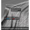 imageEverlasting Comfort Cooling Blanket for Hot Sleepers  60quotx80quot  DualSided Cold Blanket for Sleeping in Summer  Lightweight for Sleeping ampamp Night SweatsA Gray