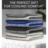 imageEverlasting Comfort Cooling Blanket for Hot Sleepers  60quotx80quot  DualSided Cold Blanket for Sleeping in Summer  Lightweight for Sleeping ampamp Night SweatsC Blue