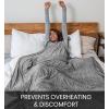 imageEverlasting Comfort Cooling Blanket for Hot Sleepers  60quotx80quot  DualSided Cold Blanket for Sleeping in Summer  Lightweight for Sleeping ampamp Night SweatsA Gray