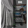 imageEverlasting Comfort Cooling Blanket for Hot Sleepers  60quotx80quot  DualSided Cold Blanket for Sleeping in Summer  Lightweight for Sleeping ampamp Night SweatsA Gray