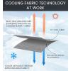 imageEverlasting Comfort Cooling Blanket for Hot Sleepers  60quotx80quot  DualSided Cold Blanket for Sleeping in Summer  Lightweight for Sleeping ampamp Night SweatsA Gray