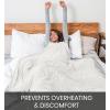 imageEverlasting Comfort Cooling Blanket for Hot Sleepers  DualSided Summer Blanket  Lightweight for Sleeping ampamp Night Sweats 60quotx80quotB White