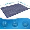 imageEverlasting Comfort Cooling Blanket for Hot Sleepers  DualSided Summer Blanket  Lightweight for Sleeping ampamp Night Sweats 60quotx80quotC Blue