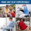 imageEverlasting Comfort Doctor Recommended Memory Foam Seat Cushion for Office Chairs ampamp Car Seat  Ergonomic Office Desk Accessories for Tailbone Pain Relief Sciatica ampamp Back SupportBlack Executive