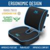 imageEverlasting Comfort Doctor Recommended Memory Foam Seat Cushion for Office Chairs ampamp Car Seat  Ergonomic Office Desk Accessories for Tailbone Pain Relief Sciatica ampamp Back SupportBlack Cooling Additional Lumbar Support