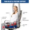 imageEverlasting Comfort Doctor Recommended Memory Foam Seat Cushion for Office Chairs ampamp Car Seat  Ergonomic Office Desk Accessories for Tailbone Pain Relief Sciatica ampamp Back SupportBlue