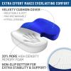 imageEverlasting Comfort Doctor Recommended Memory Foam Seat Cushion for Office Chairs ampamp Car Seat  Ergonomic Office Desk Accessories for Tailbone Pain Relief Sciatica ampamp Back SupportBlue