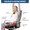 imageEverlasting Comfort Doctor Recommended Memory Foam Seat Cushion for Office Chairs ampamp Car Seat  Ergonomic Office Desk Accessories for Tailbone Pain Relief Sciatica ampamp Back SupportBlack