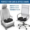 imageEverlasting Comfort Doctor Recommended Memory Foam Seat Cushion for Office Chairs ampamp Car Seat  Ergonomic Office Desk Accessories for Tailbone Pain Relief Sciatica ampamp Back SupportBlack Cooling Additional Lumbar Support