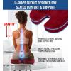 imageEverlasting Comfort Doctor Recommended Memory Foam Seat Cushion for Office Chairs ampamp Car Seat  Ergonomic Office Desk Accessories for Tailbone Pain Relief Sciatica ampamp Back SupportRed