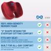 imageEverlasting Comfort Doctor Recommended Memory Foam Seat Cushion for Office Chairs ampamp Car Seat  Ergonomic Office Desk Accessories for Tailbone Pain Relief Sciatica ampamp Back SupportRed