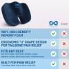 imageEverlasting Comfort Doctor Recommended Memory Foam Seat Cushion for Office Chairs ampamp Car Seat  Ergonomic Office Desk Accessories for Tailbone Pain Relief Sciatica ampamp Back SupportNavy Blue