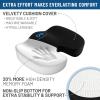 imageEverlasting Comfort Doctor Recommended Memory Foam Seat Cushion for Office Chairs ampamp Car Seat  Ergonomic Office Desk Accessories for Tailbone Pain Relief Sciatica ampamp Back SupportBlack