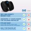 imageEverlasting Comfort Doctor Recommended Memory Foam Seat Cushion for Office Chairs ampamp Car Seat  Ergonomic Office Desk Accessories for Tailbone Pain Relief Sciatica ampamp Back SupportBlack