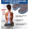 imageEverlasting Comfort Doctor Recommended Memory Foam Seat Cushion for Office Chairs ampamp Car Seat  Ergonomic Office Desk Accessories for Tailbone Pain Relief Sciatica ampamp Back SupportGray