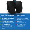 imageEverlasting Comfort Doctor Recommended Memory Foam Seat Cushion for Office Chairs ampamp Car Seat  Ergonomic Office Desk Accessories for Tailbone Pain Relief Sciatica ampamp Back SupportBlack Executive