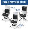 imageEverlasting Comfort Doctor Recommended Memory Foam Seat Cushion for Office Chairs ampamp Car Seat  Ergonomic Office Desk Accessories for Tailbone Pain Relief Sciatica ampamp Back SupportExecutive Black