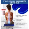 imageEverlasting Comfort Doctor Recommended Memory Foam Seat Cushion for Office Chairs ampamp Car Seat  Ergonomic Office Desk Accessories for Tailbone Pain Relief Sciatica ampamp Back SupportBlue