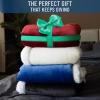 imageEverlasting Comfort Furry Sherpa Throw Blanket  Soft Fluffy Fuzzy Plush Thick Minky ThrowsMeteorite