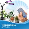 imageEverlasting Comfort Grow Lights for Indoor Plants Full Spectrum  Plant Lights for Indoor Growing 4 Lamps 318 Hour Timer Adjustable 62quot Tripod LED Grow Lights Plant Light for Seed Starting