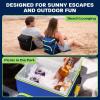imageEverlasting Comfort Insulated Cooler Backpack  Leakproof ampamp Spacious Backpack Cooler for Beach Picnic Camping  Keeps Food ampamp Drinks Cold Easy to CarryBlue  Green