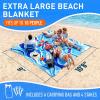 imageEverlasting Comfort Large Beach Blanket Waterproof ampamp Sandproof  80quot x 80quot67ft x 67ft  Lightweight Beach Mat Picnic Mat Outdoor Blanket  Ideal for Festivals Camping  OrangeBlue