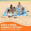 imageEverlasting Comfort Large Beach Blanket Waterproof ampamp Sandproof  80quot x 80quot67ft x 67ft  Lightweight Beach Mat Picnic Mat Outdoor Blanket  Ideal for Festivals Camping  OrangeBlue