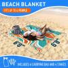 imageEverlasting Comfort Large Beach Blanket Waterproof ampamp Sandproof  80quot x 80quot67ft x 67ft  Lightweight Beach Mat Picnic Mat Outdoor Blanket  Ideal for Festivals Camping  OrangeOrange