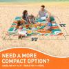 imageEverlasting Comfort Large Beach Blanket Waterproof ampamp Sandproof  80quot x 80quot67ft x 67ft  Lightweight Beach Mat Picnic Mat Outdoor Blanket  Ideal for Festivals Camping  OrangeOrange