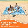 imageEverlasting Comfort Large Beach Blanket Waterproof ampamp Sandproof  80quot x 80quot67ft x 67ft  Lightweight Beach Mat Picnic Mat Outdoor Blanket  Ideal for Festivals Camping  OrangeBlue